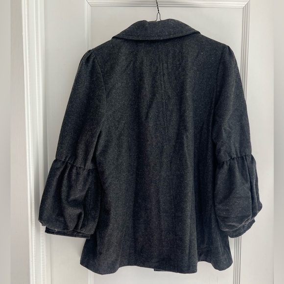 Women’s Papillon Short Pea Coat with Bubble Sleeves Size Medium - Picture 5 of 8